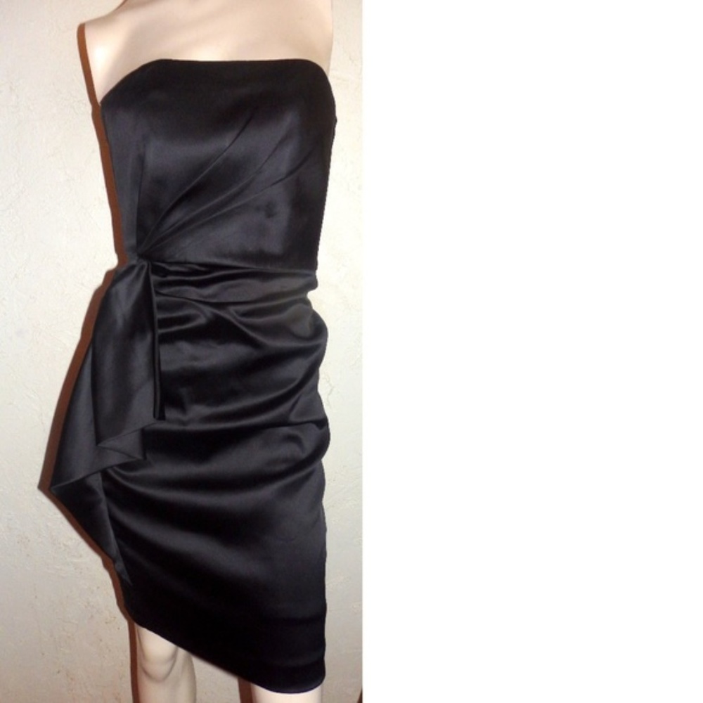 White House Black Market Black Strapless Dress - Picture 6 of 6